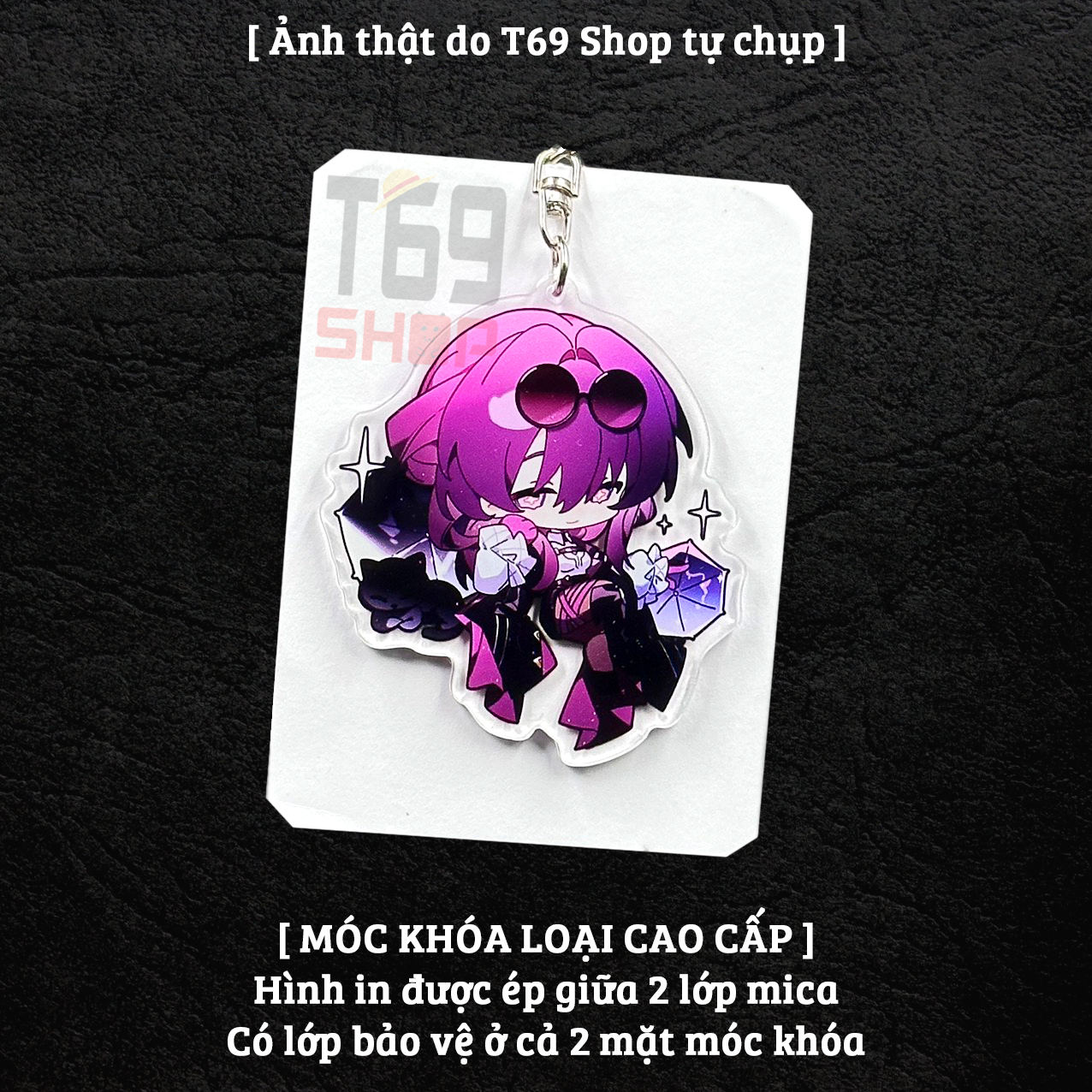 [63 mẫu] Móc khóa mica game Honkai: Star Rail - Cute ver 2 (Loại cao cấp - Hình in ép giữa 2 mặt mica) [T69 Shop]