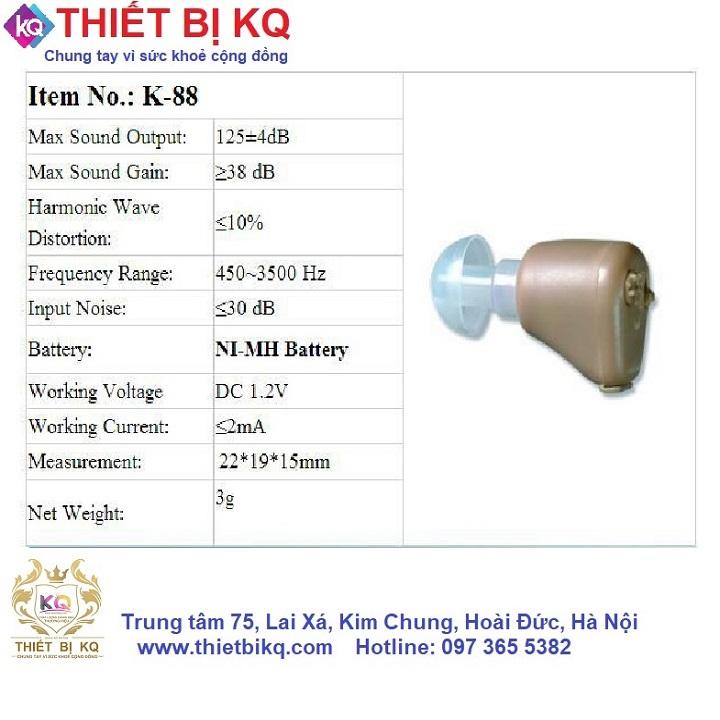 Máy trợ thính nhét trong Pin sác AXON K88