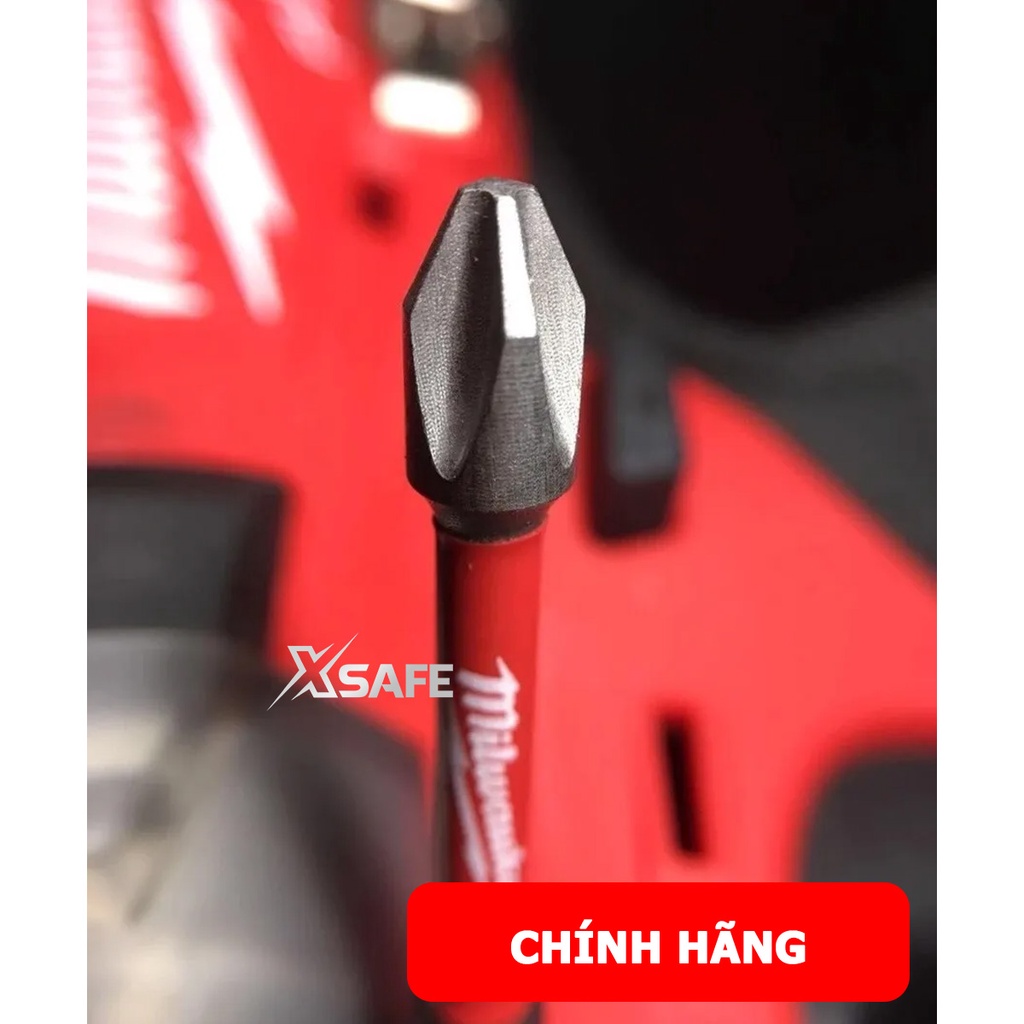 Mũi vít cao cấp Milwaukee PH2 PHILLIPS SHOCKWAVE Impact Duty chiều dài 5-15cm chống gãy vít độ bền cực cao gấp 50 lần