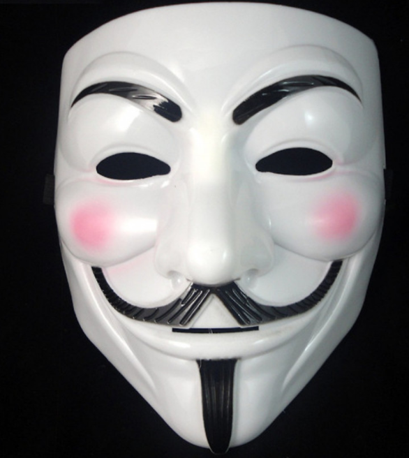 Mặt Nạ Hacker Chất Liệu An Toàn (màu trắng)