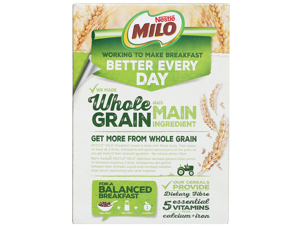Ngũ cốc Nestlé Milo vị socola hộp 170g