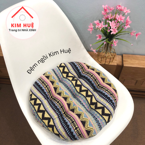 Đệm ngồi bệt tròn êm 40x40x5cm