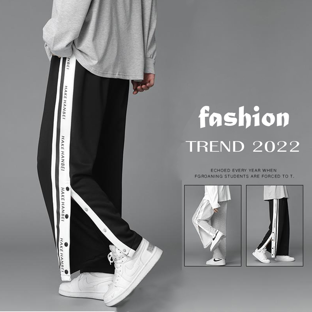 Quần Ống Rộng Quần Jogger Thể Thao Nam Nữ Phối Sọc  Đính Cúc Chất Vải Thun Nỉ Trơn Bền Đẹp Hot Trend Năm 2024 Thời Trang 4MENHCM JOGGER NAM 90000101C2