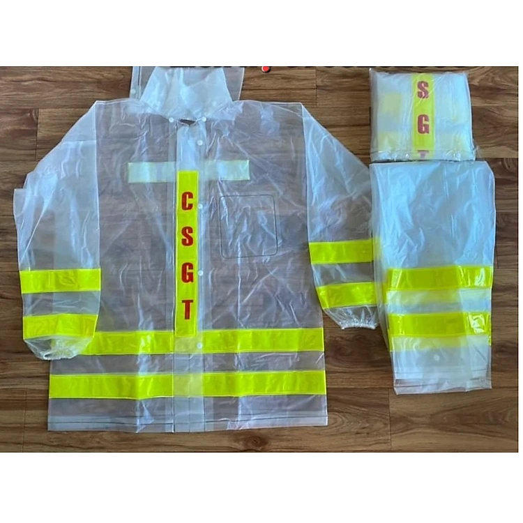 Áo Mưa Rando Bộ CSGT Trong Suốt Có Phản Quang