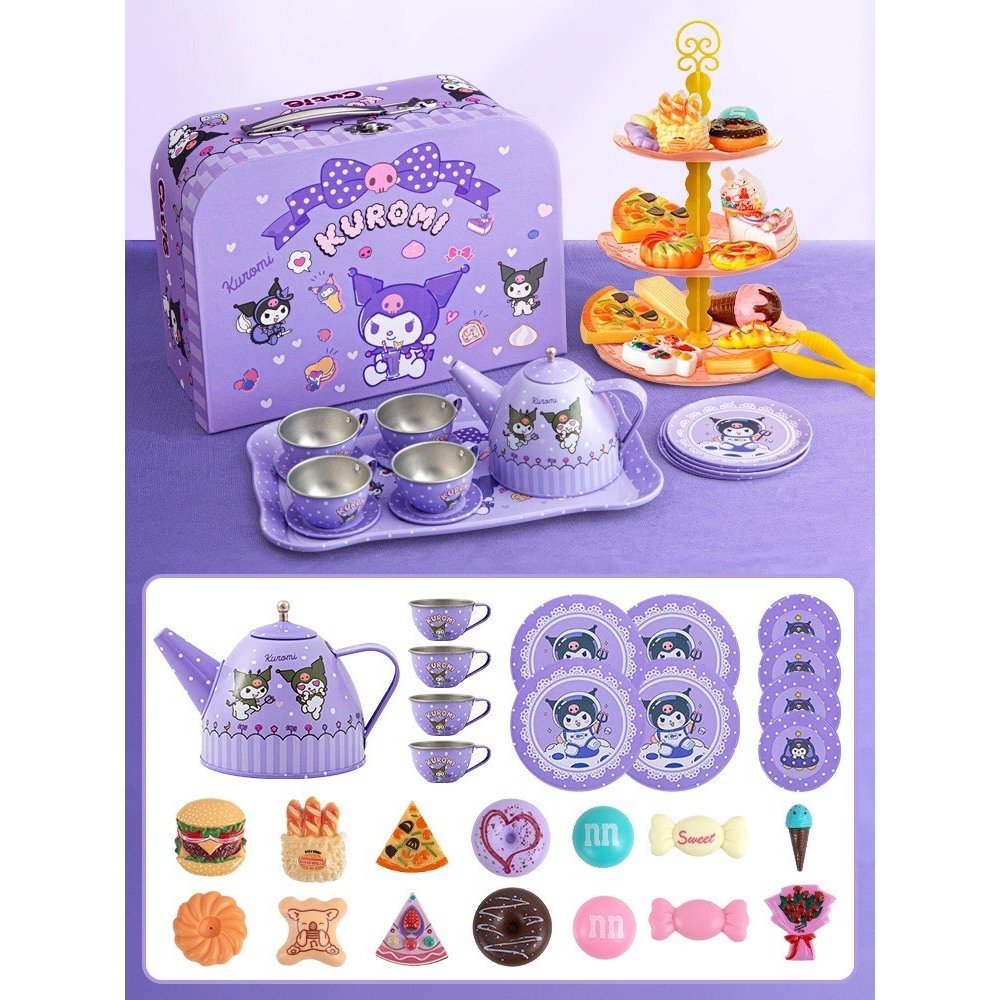 Bộ đồ chơi vali trà bánh, tiệc trà bánh ngựa pony cho bé - lana queen