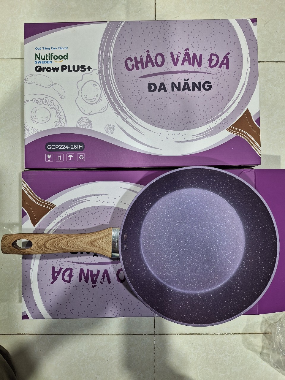 Chảo Sâu Vân Đá Đa Năng 26cm hkm