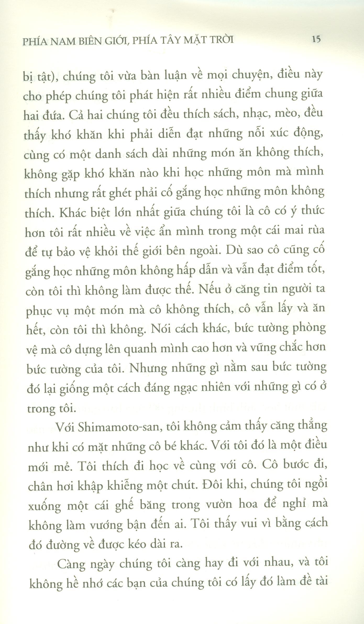 Phía Nam Biên Giới, Phía Tây Mặt Trời
