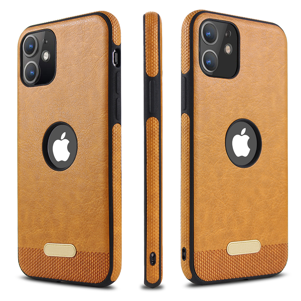Ốp lưng da cho iPhone 11, 11Pro, 11Pro Max có hở logo mặt lưng