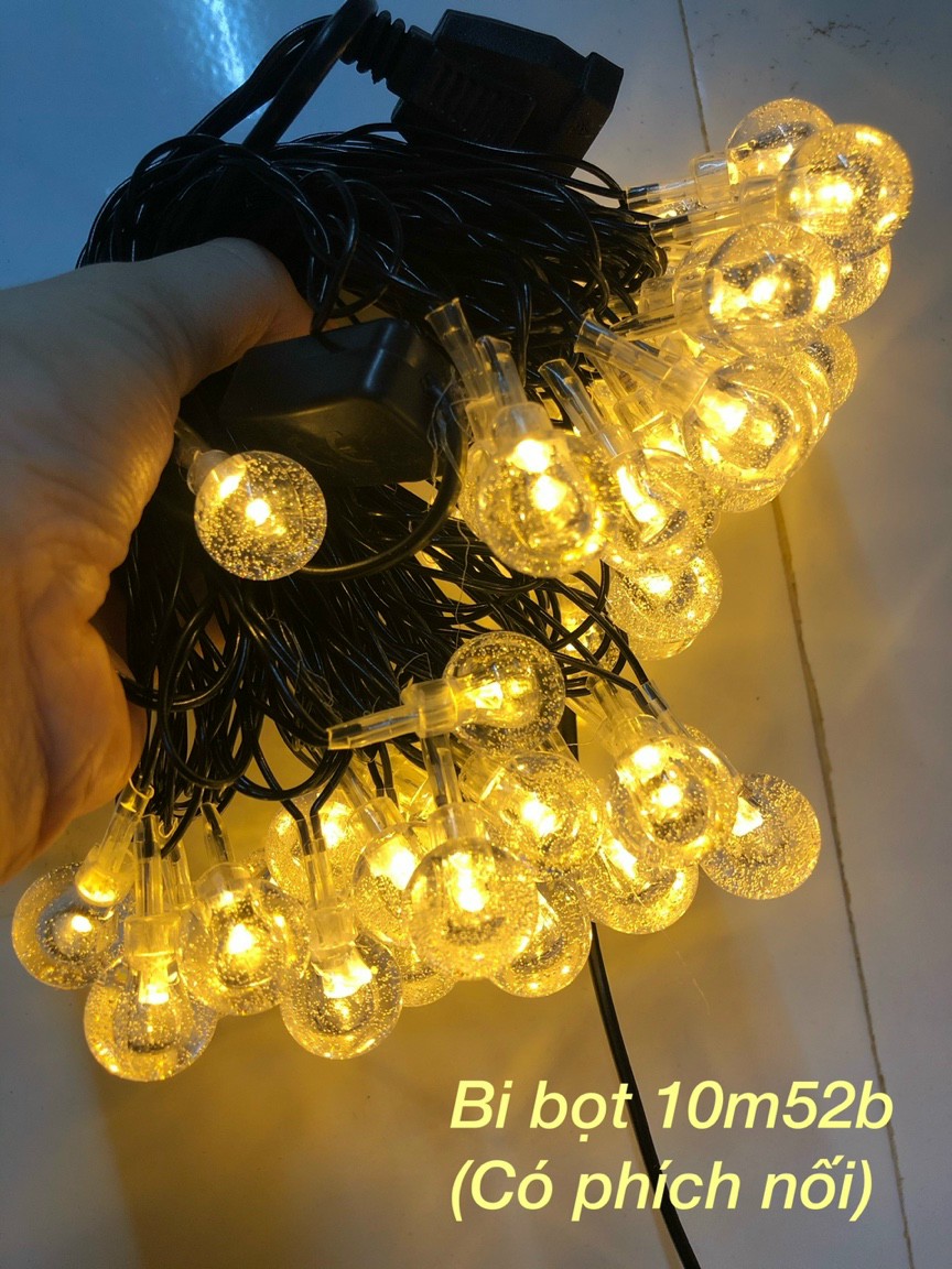 Decorative String Lights with Water Bubbles, Full Color or Yellow Without Flashing