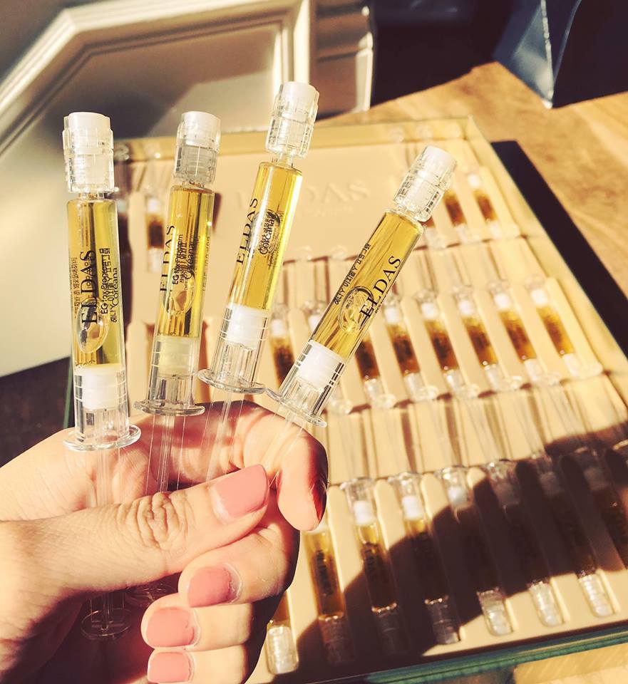 "CHÍNH HÃNG" Tế Bào Gốc Serum Coréana Eldas Eg Tox Program 4 Ống