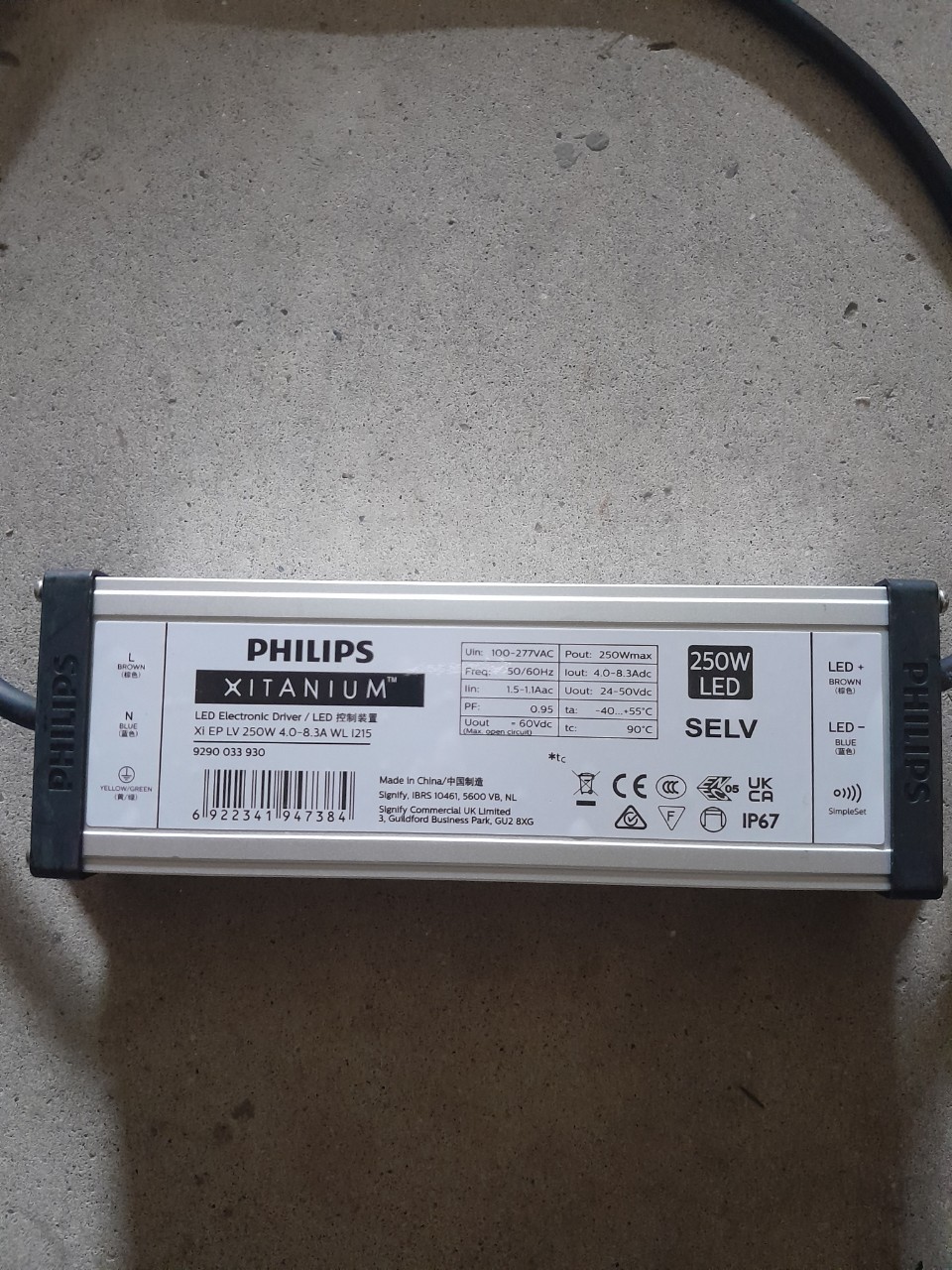 Driver LED Philips Xitanium 65w- 100w-150w-200w-250w
