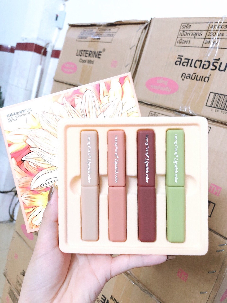 Set son thỏi hengfeng.lips 4 cây