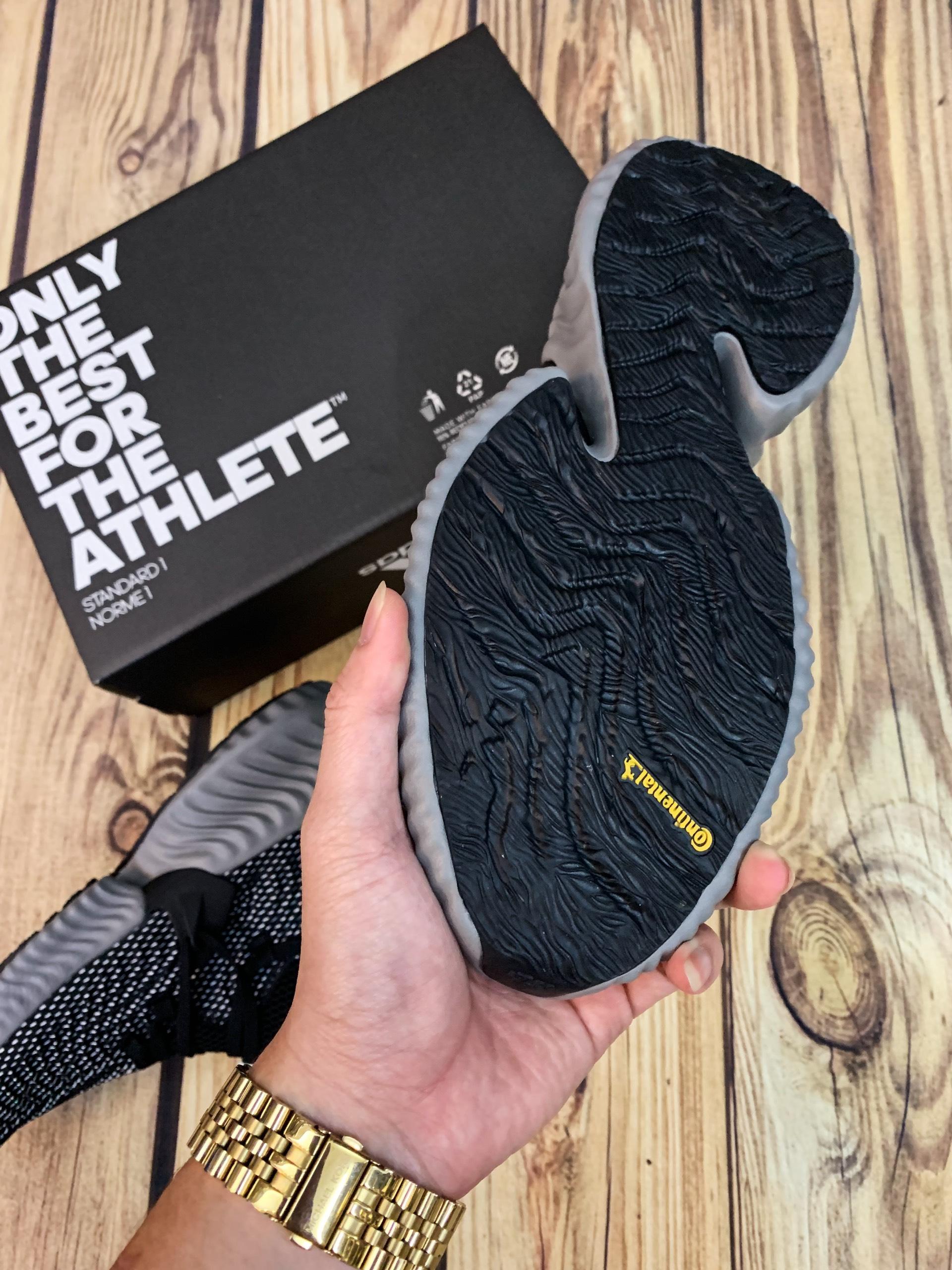 Giày nữ Alpha Bounce Instinct mới bền êm nhẹ thoáng (đen xám)