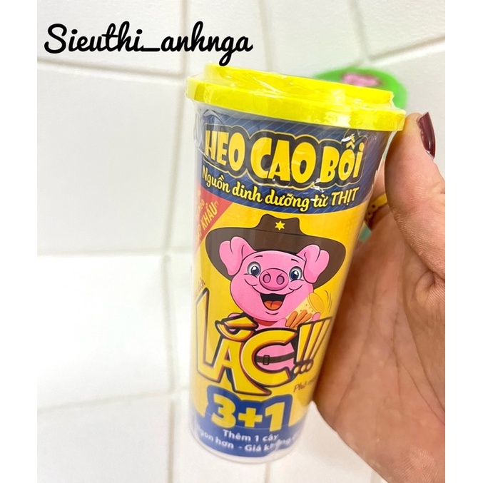 [ Hộp 3 + 1 ] Xúc Xích Lắc Heo Cao Bồi (Đủ Màu)