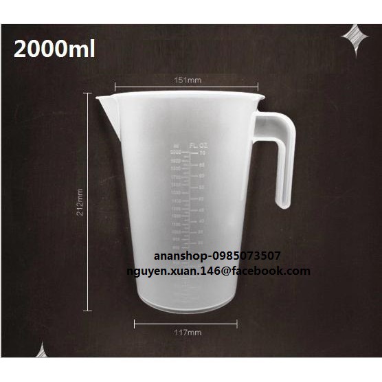 Ca đong nhựa 2000ml