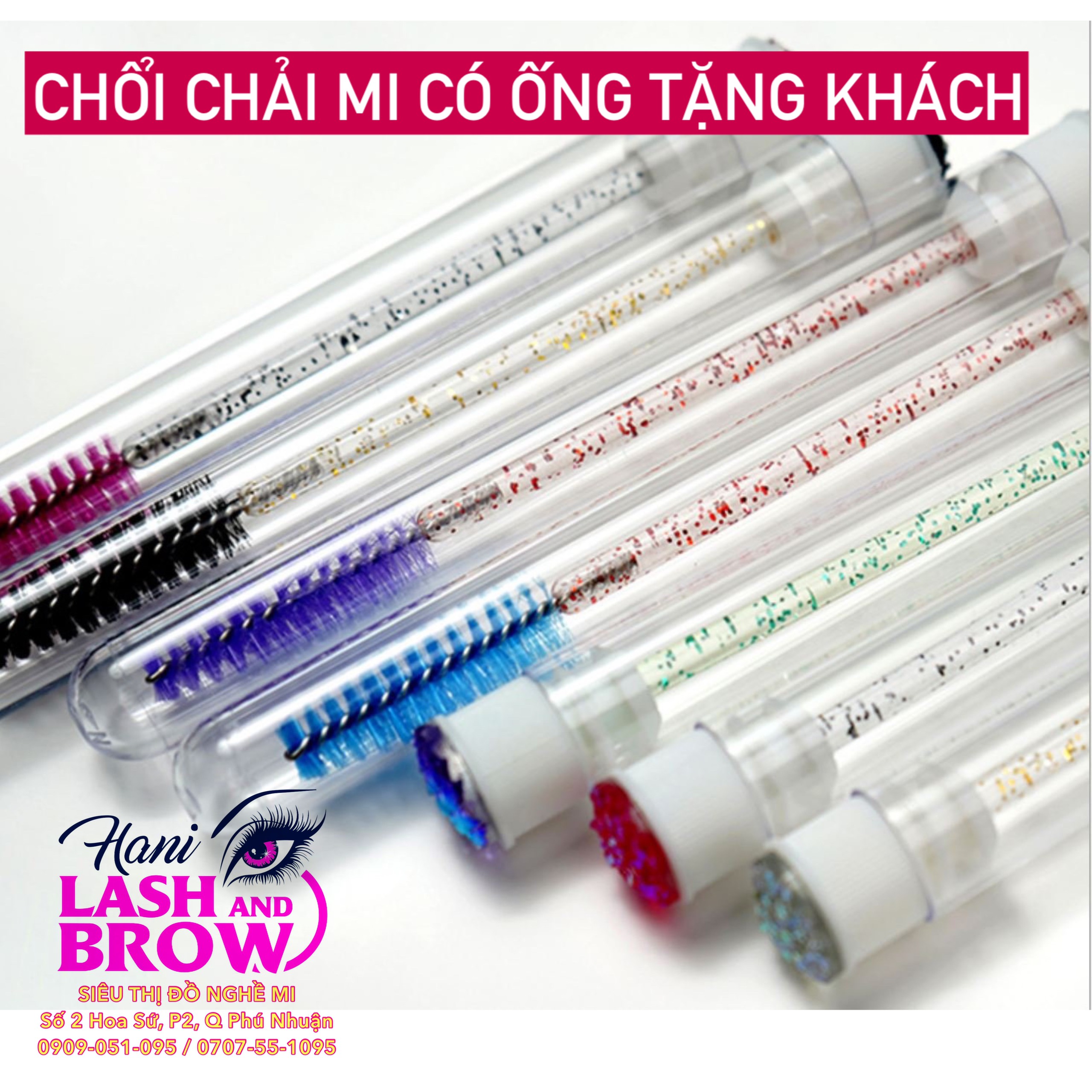 CHỔI CHẢI MI TRONG ỐNG NHỰA