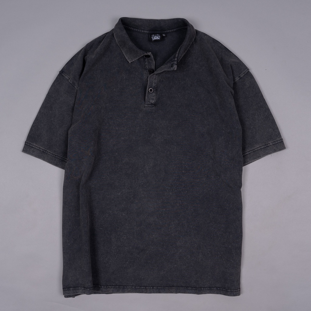 Áo Thun Polo Gori - Đen Wash