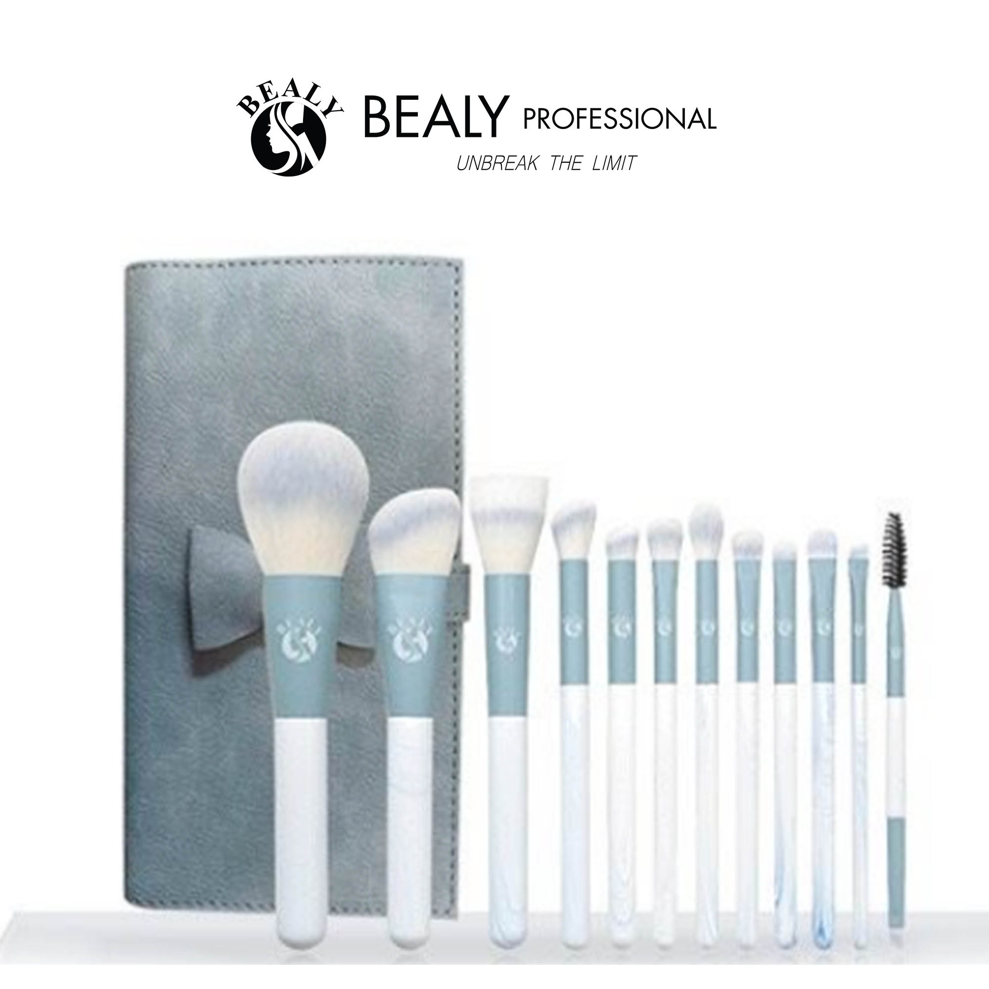 BỘ CỌ TRANG ĐIỂM CÁ NHÂN 12C CÁN TRẮNG CỔ XANH NGỌC BEALY