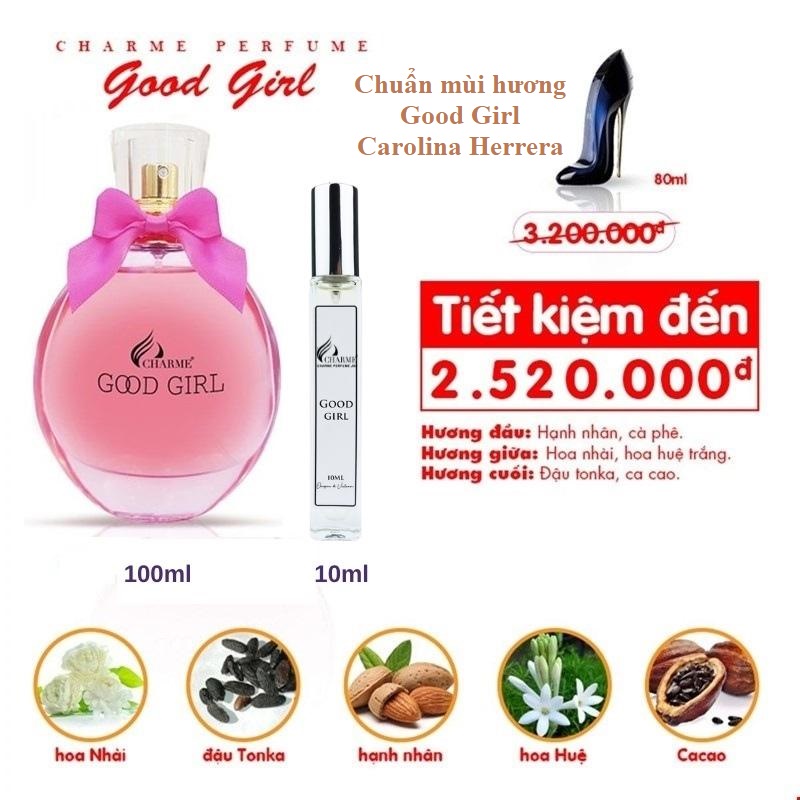 Nước hoa nữ Char.me Good Girl 100ml
