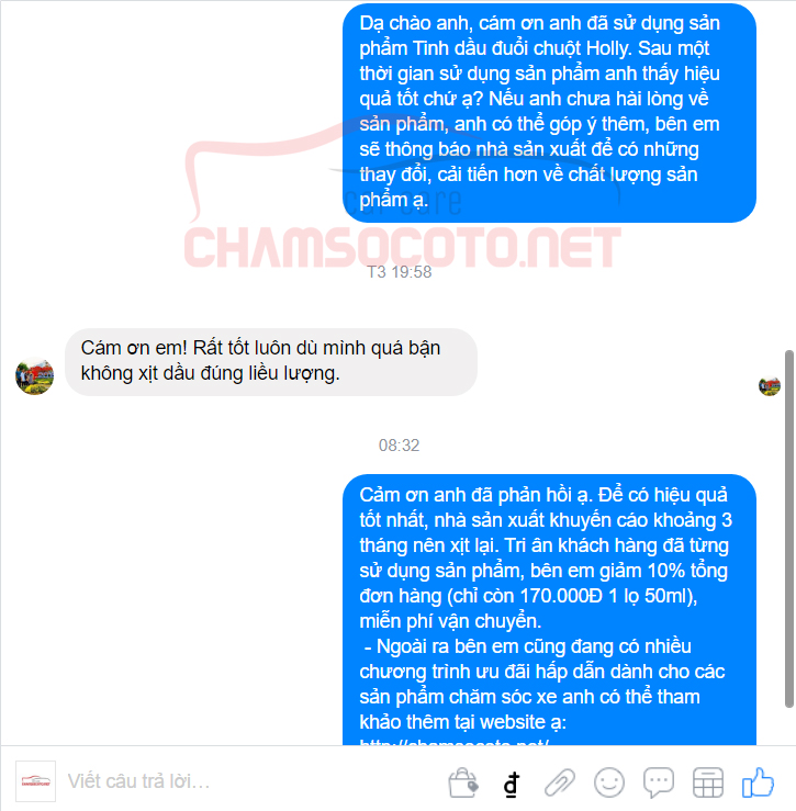Tinh dầu đuổi chuột ô tô Holly