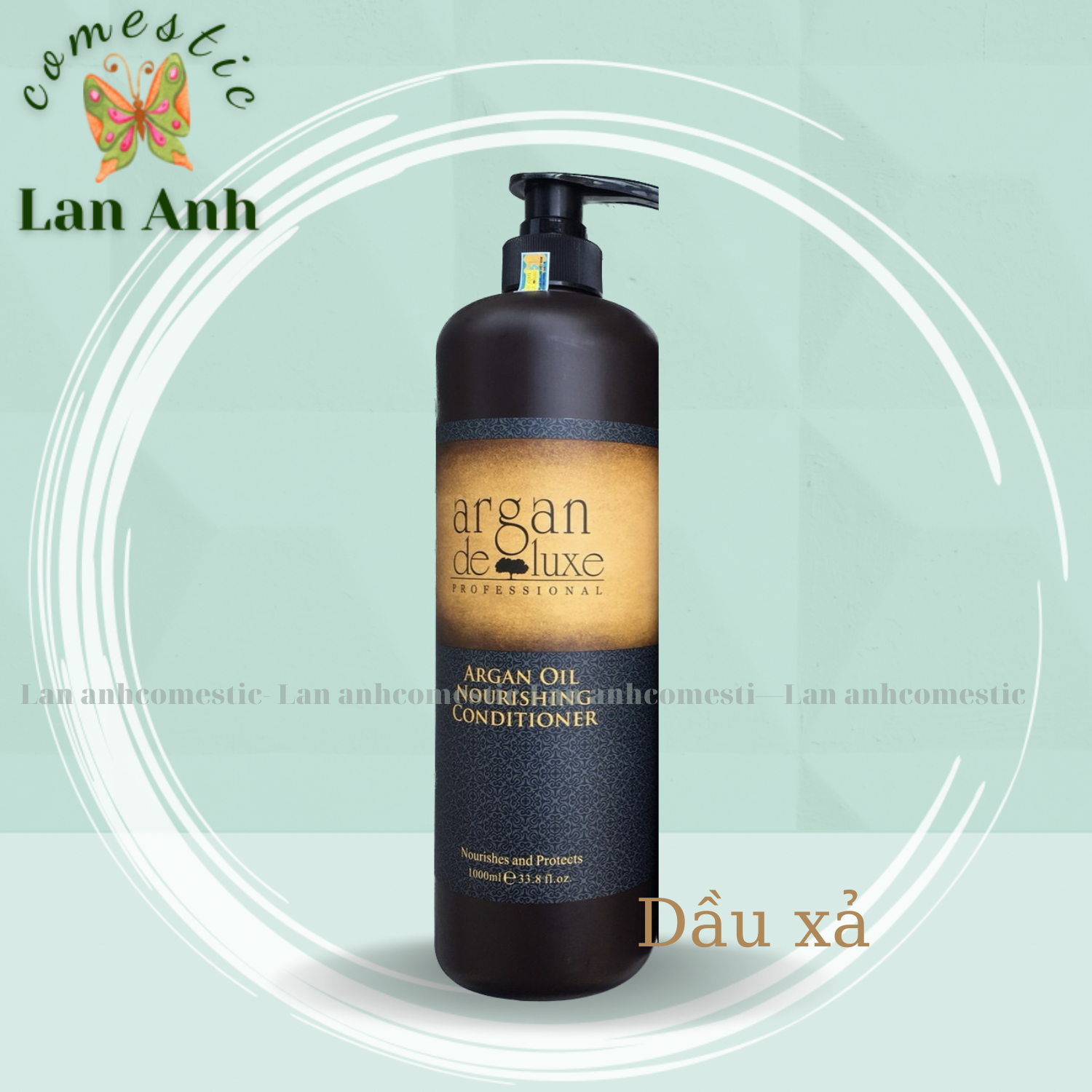 Dầu gội xả Argan Deluxe Nourishing Oil phục hồi tóc hư tổn 1000mlx2 Dầu gội Deluxe hương nước hoa Dưỡng tóc mềm mượt