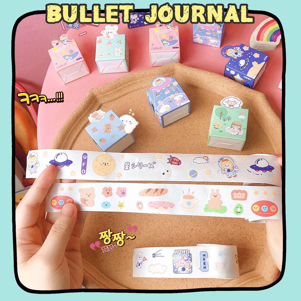 Sticker Cắt Sẵn Dạng Cuộn Washi Tape st284 ccamzone