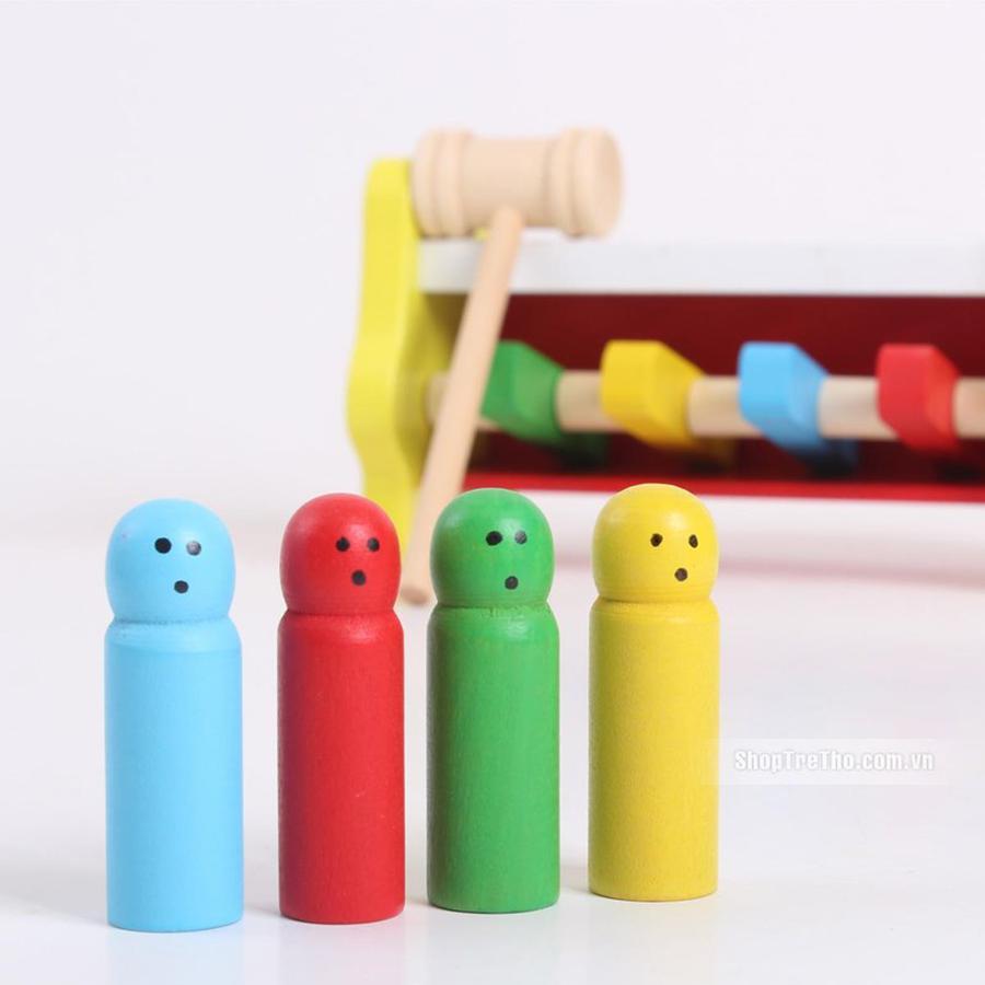 Đồ Chơi Gỗ Đập Cọc Vui Nhộn DB08