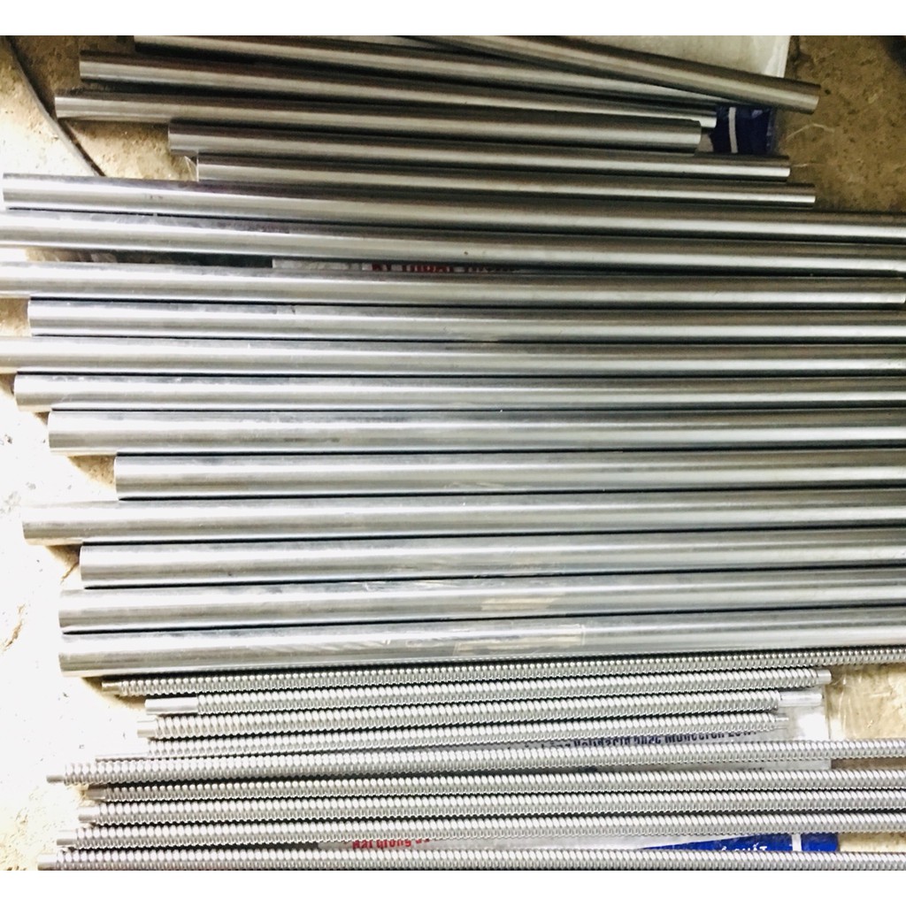 Trục phi 20 (thanh tròn, trục dẫn hướng) mạ crom dài 200mm/500mm/600mm/800mm/1000mm