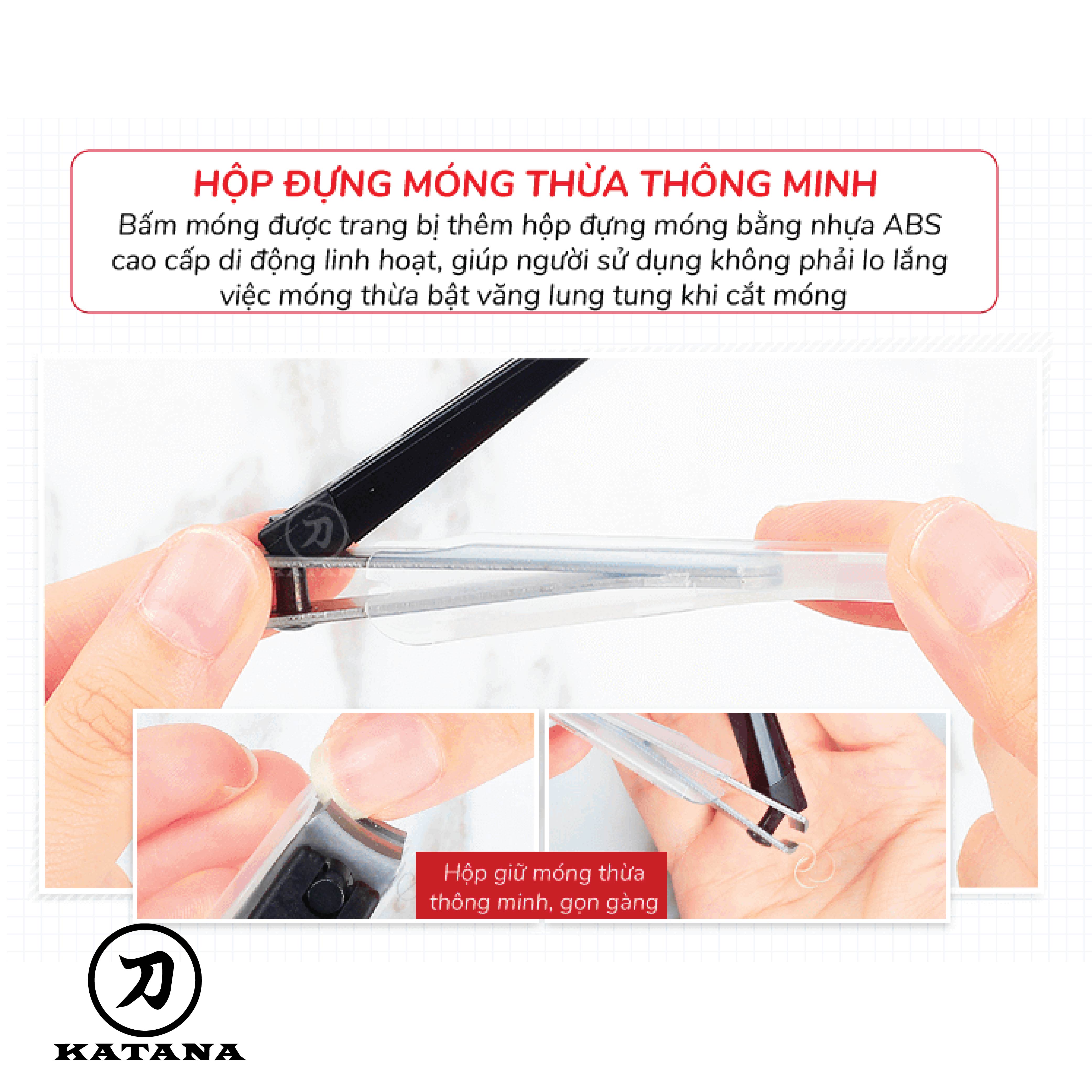 Bấm móng tay cao cấp Nhật KAI-Type001 KE0120 (màu đen)