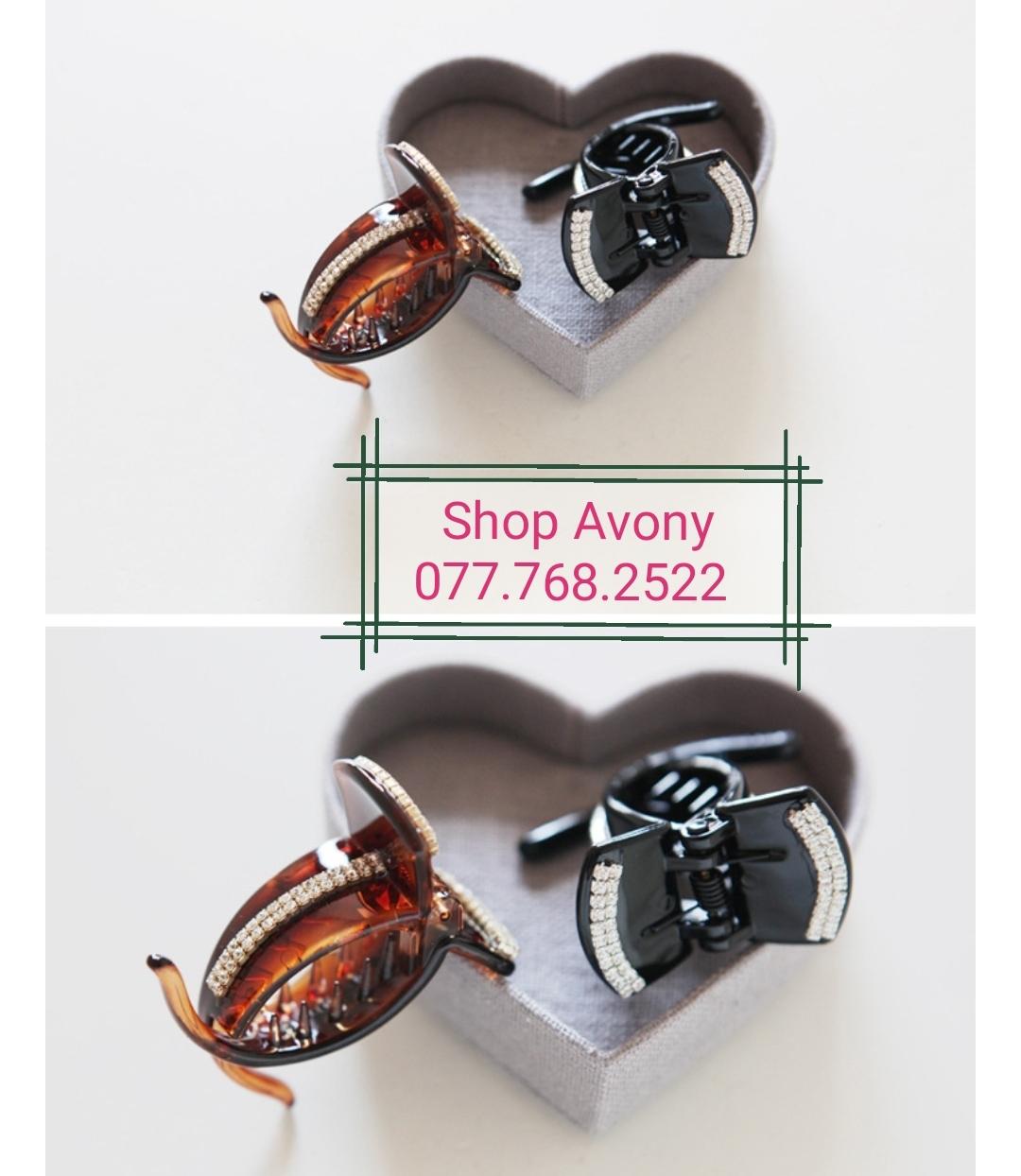 [HCM]Kẹp tóc càng cua 2 răng đính xoàn lấp lánh
