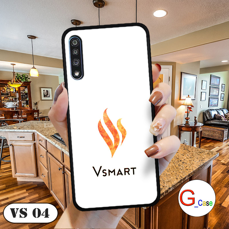 Ốp lưng Vsmart Live in 3D logo Vsmart thiết kế đẹp