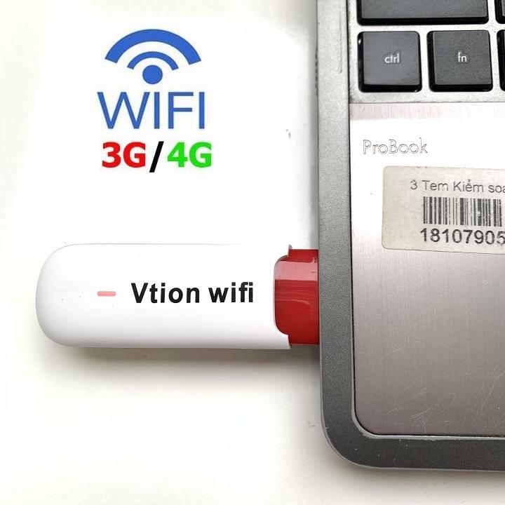 Cục phát sóng wifi từ sim 3G/4G Huawei - Bộ phát wifi không dây - củ phát wifi di động - Bộ phát wifi trên ô tô, tivi, gia đình, lớp học - ( Phiên bản màu trắng Vtion)
