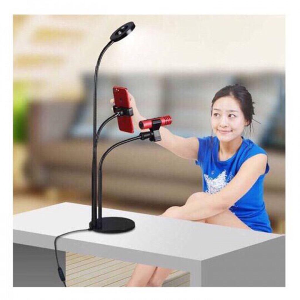 Gía Đỡ Livetream 3 Trong 1-3 Chế Độ Đèn