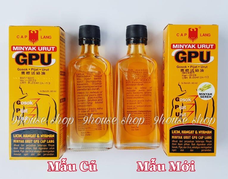 01 Dầu xoa bóp GPU Liniment Oil Indonesia 60ml