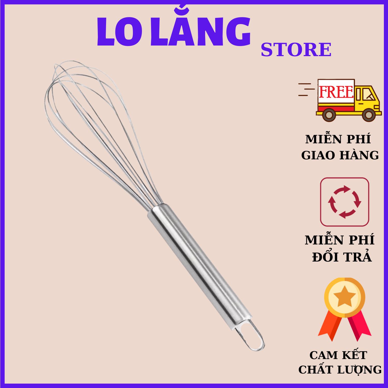 Dụng cụ đánh trứng khuấy bột inox cao cấp