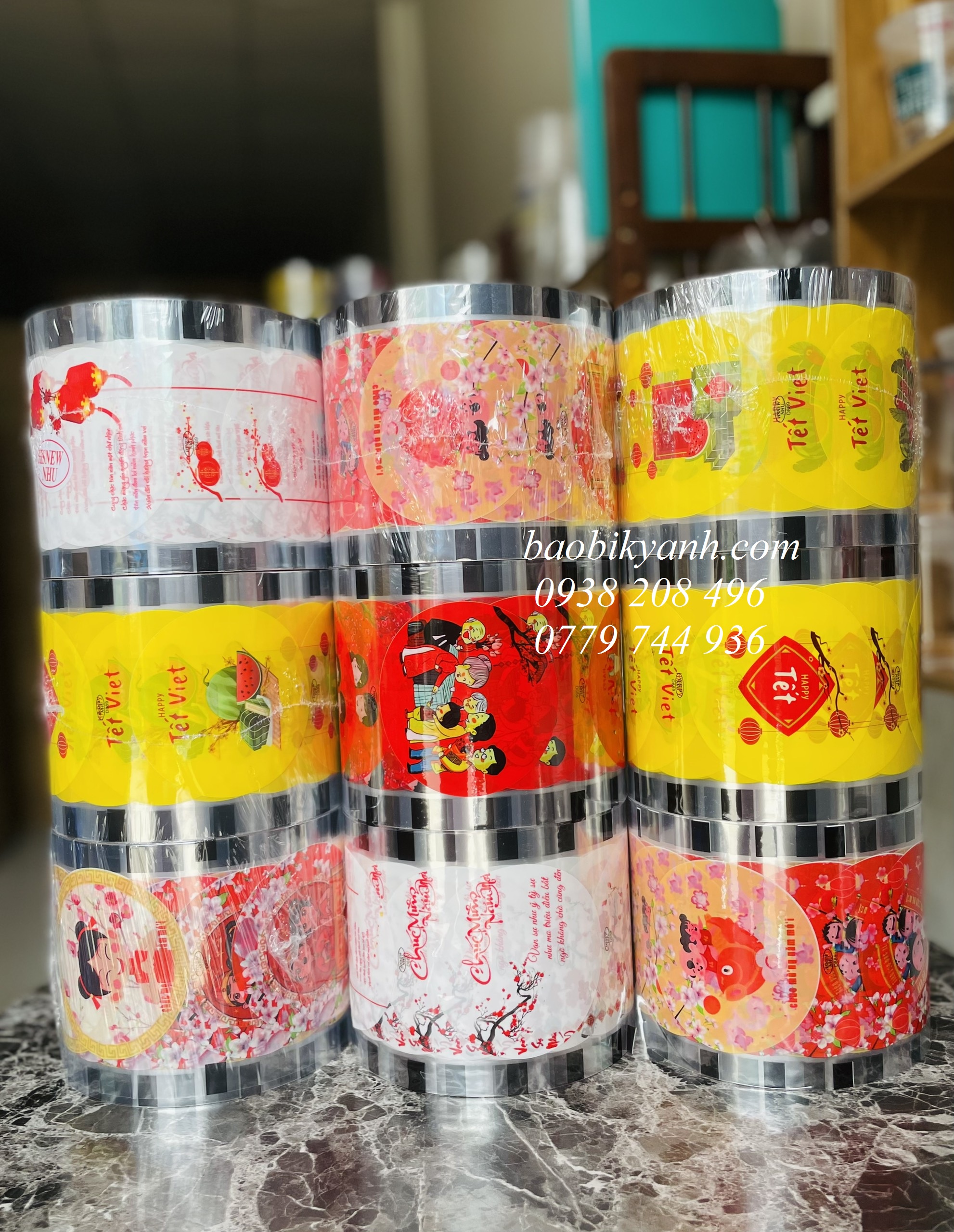 Màng ép ly, màng dập ly nhiều mẫu siêu xinh