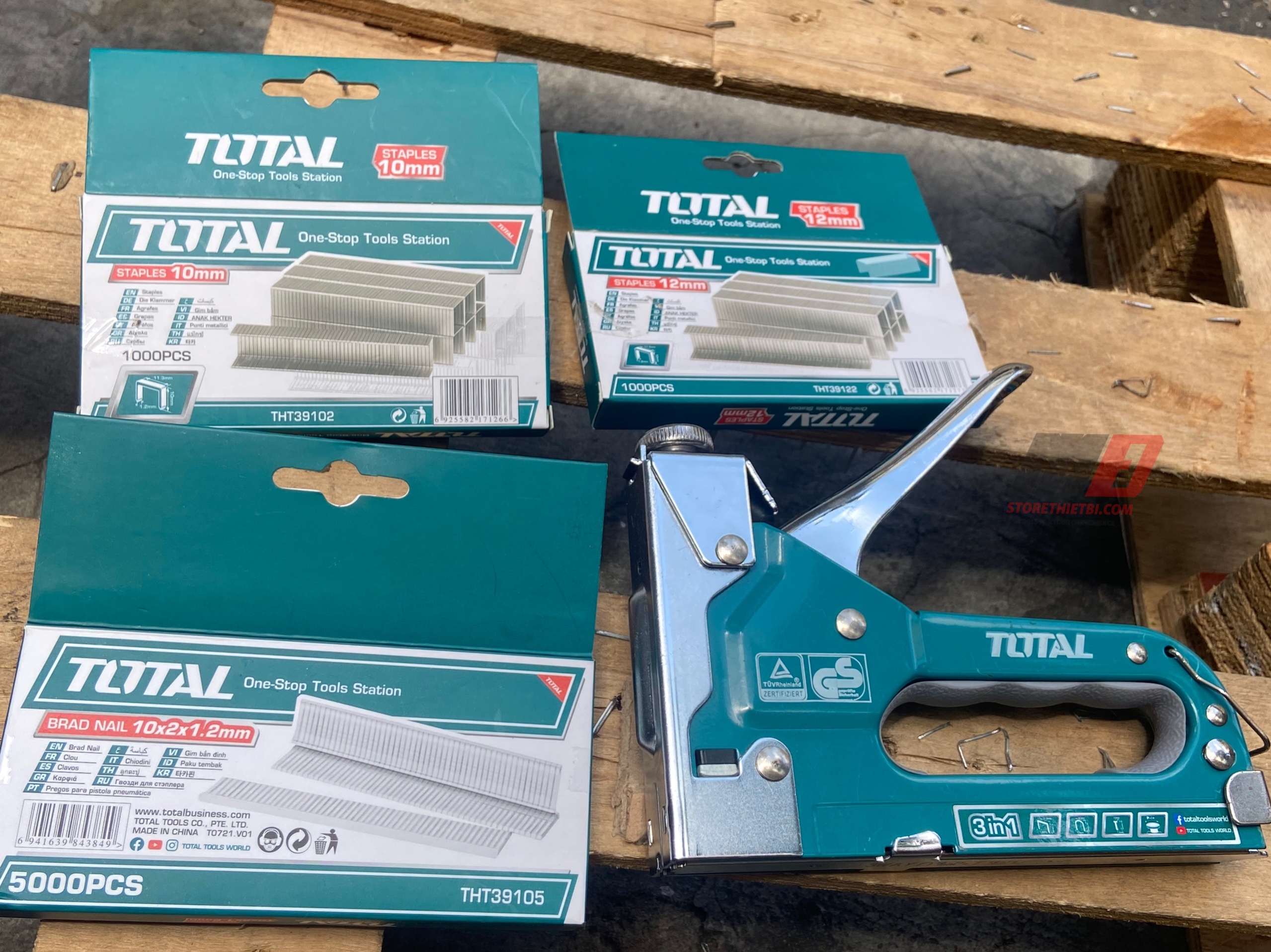 Tht31143 Kềm Bấm Ghim 3 Trong 1 Total