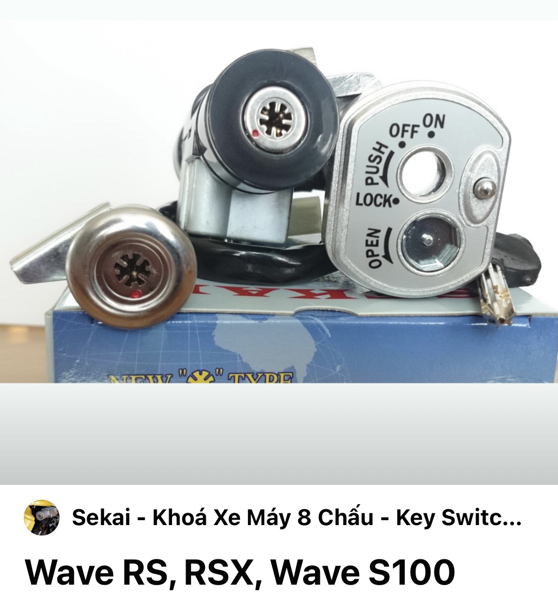 Bộ khoá Sekai wave RS nhật s100