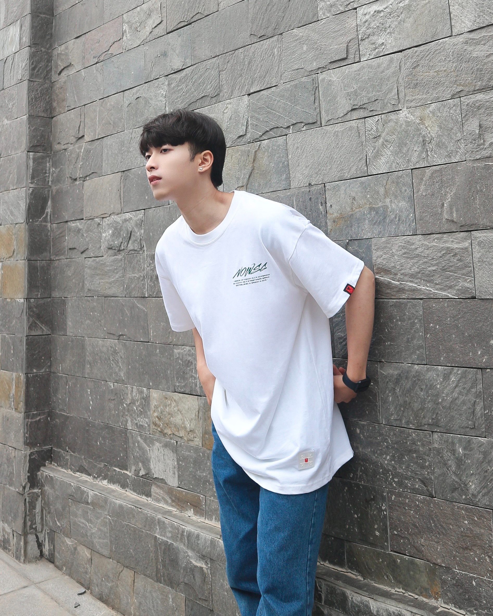 Áo thun NEEDS OF WISDOM Nowsaigon Brush Tee - White