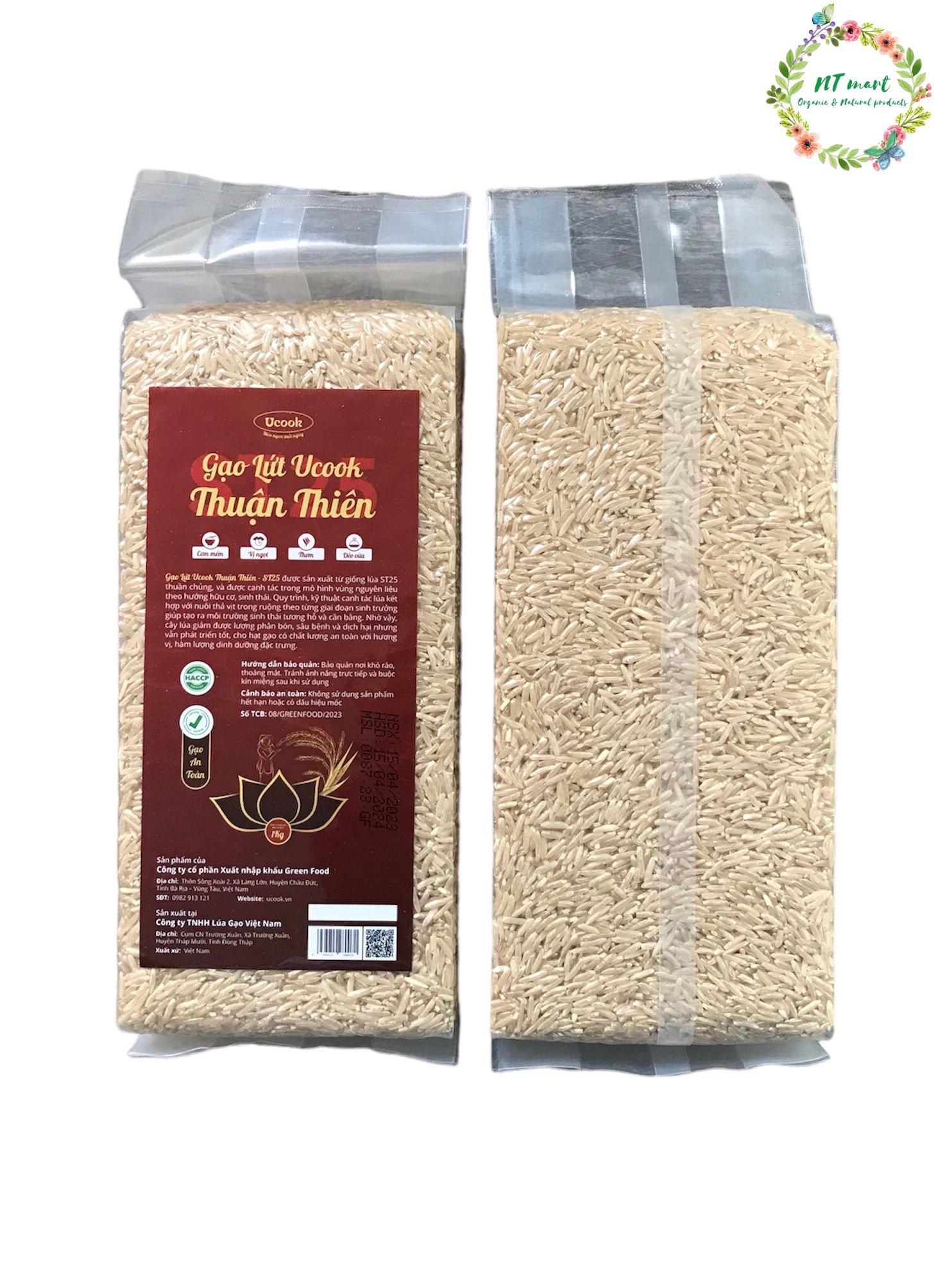 Gạo lứt St25 - Thuận Thiên - Túi 1kg