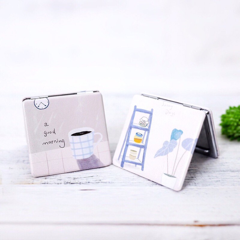 Gương Mini 2 Mặt Bỏ Túi Siêu Xinh .