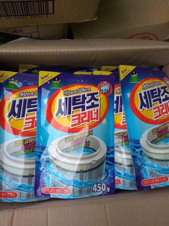 Combo 2 gói bột tẩy lồng máy giặt 450 gram