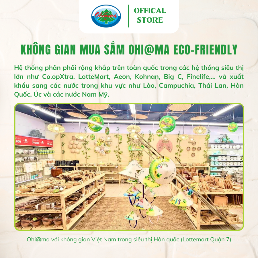 Dĩa Tròn Gỗ Dừa Ohiama Round Coconut Wood Plate - Đồ Dùng Bàn Ăn Nhà Bếp, Trang Trí Đồ Thủ Công, Tết
