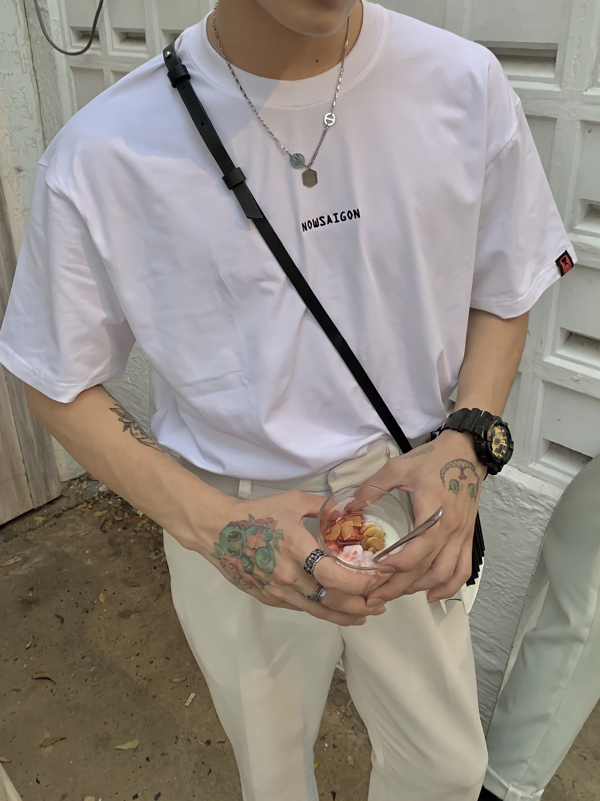 Áo Thun NEEDS OF WISDOM Mini Embroidered Nowsaigon Tee