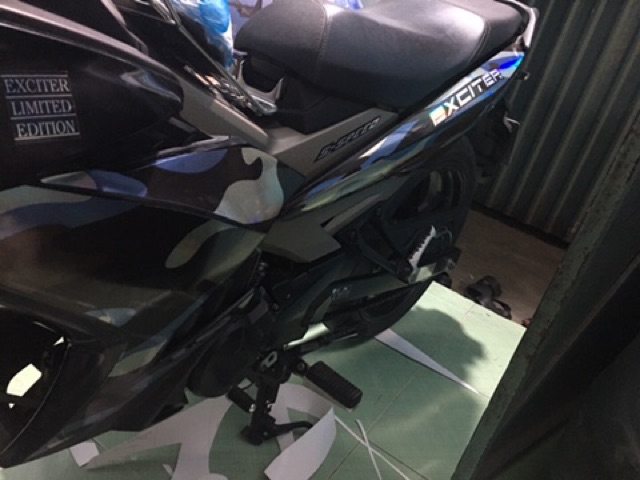 Tem rời exciter 150 crom camo