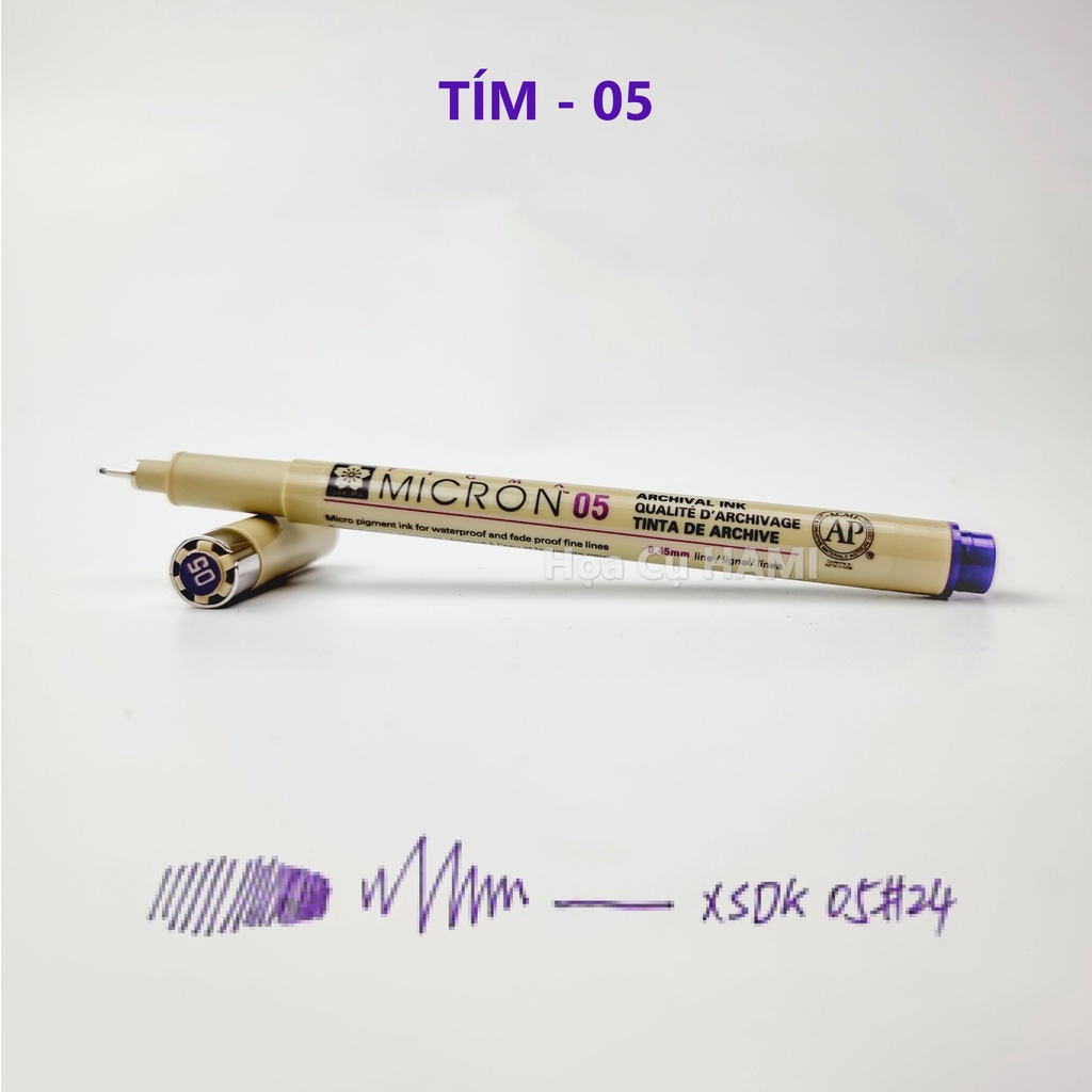 BÚT KIM MÀU ĐI NÉT CHUYÊN NGHIỆP SAKURA PIGMA MICRON
