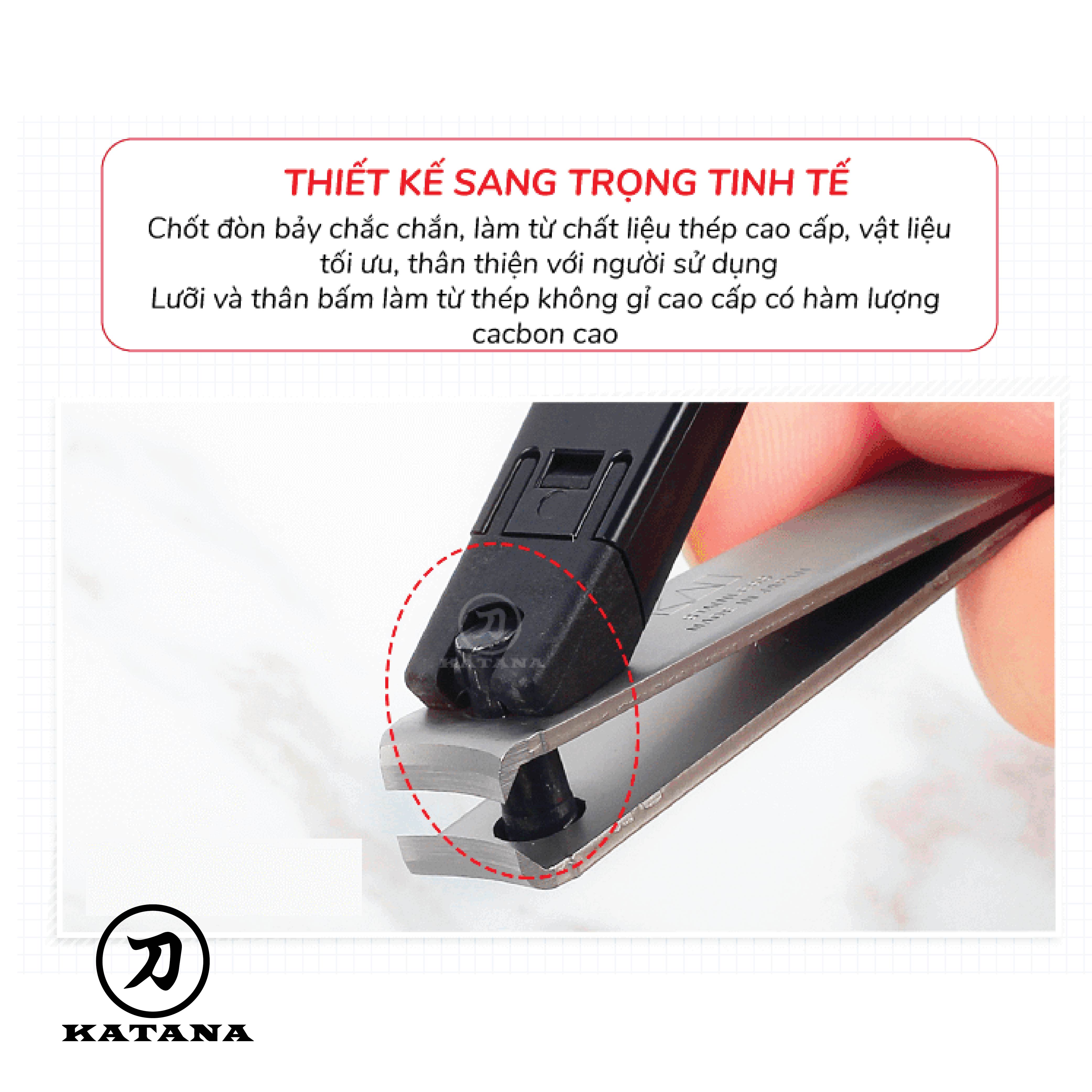 Bấm móng tay cao cấp Nhật KAI-Type001 KE0120 (màu đen)