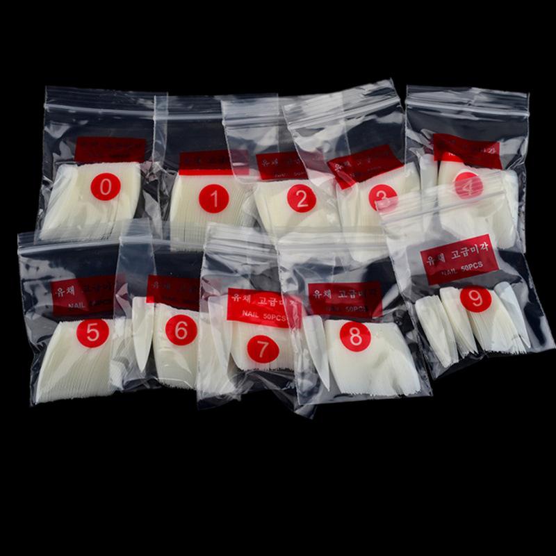 Móng Nối Dài Nhọn (Bịch 500 Cái Từ Size 1- 10)