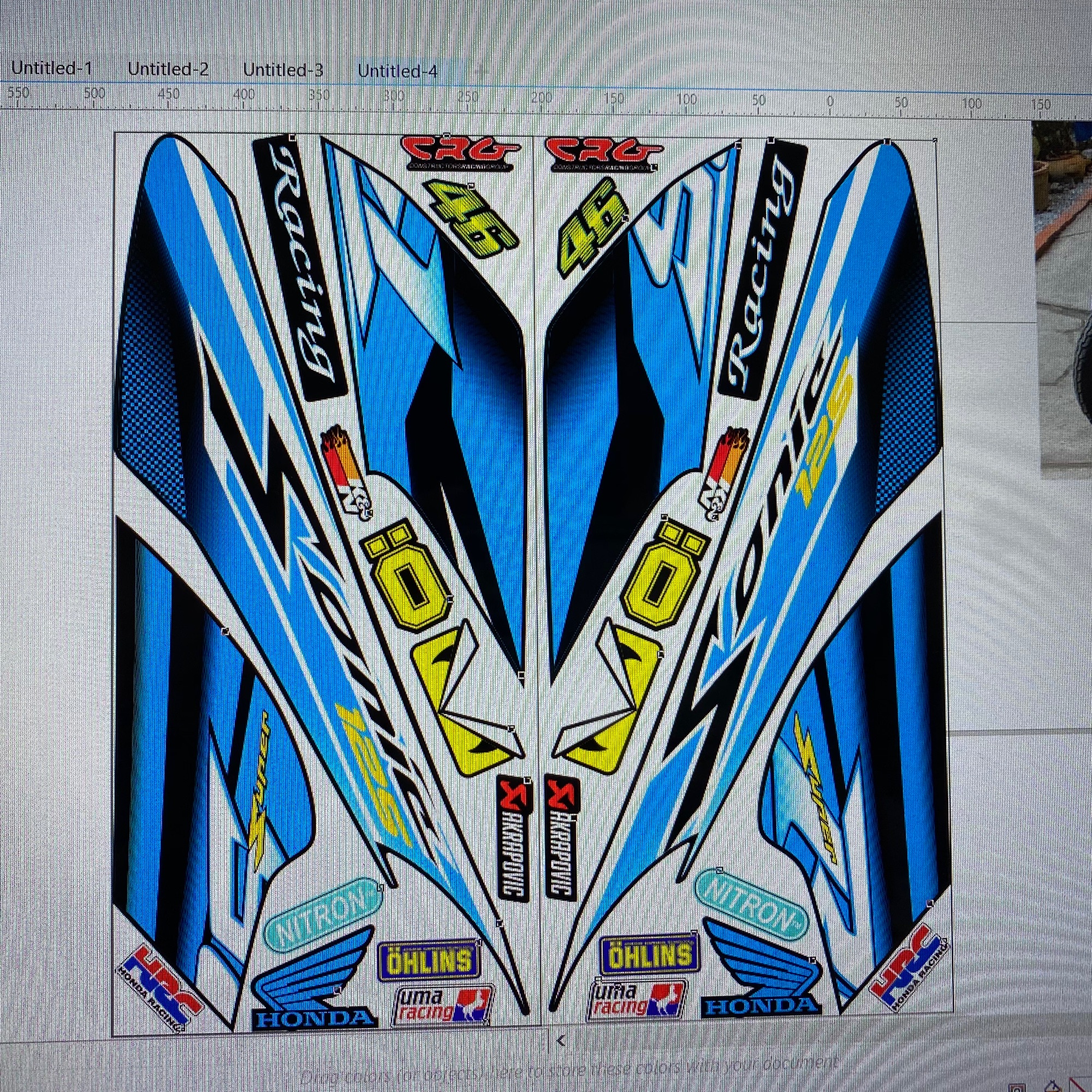 Tem rời Sonic 125 dán xe đen