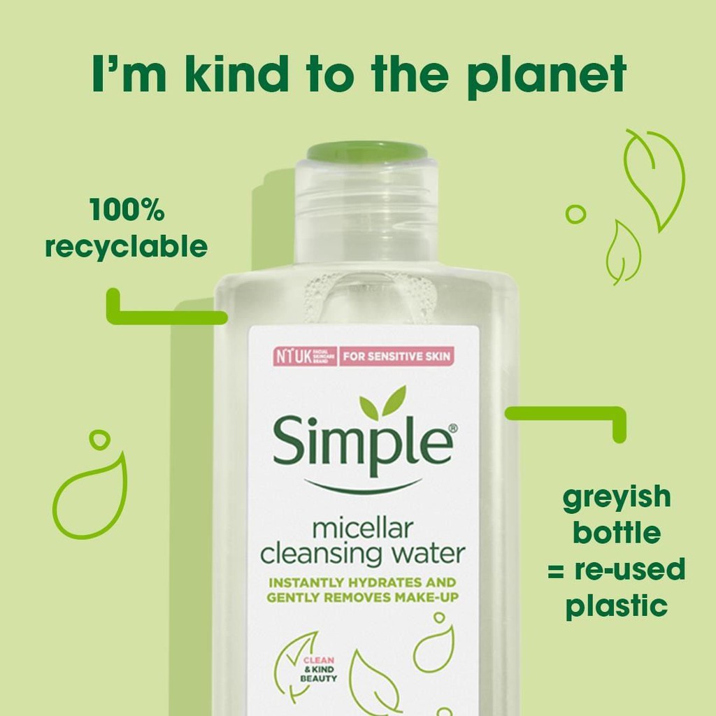 Nước Tẩy Trang Simple Micellar Cleansing Water 200ml